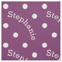 Nom personnalisé Pointe Polka violet