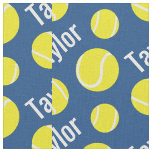 Tissu nommé bleu de motif de sports de balles de