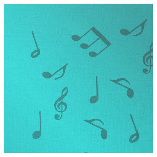Tissu notes de musique argargent