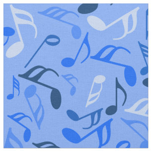 Tissu Notes de musique colorée