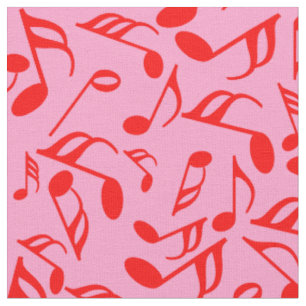 Tissu Notes de musique colorée