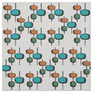 Tissu Nouveau design vintage de milieu de siècle rétro b
