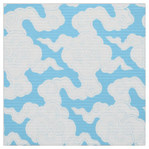 Tissu Nuages Japonais Pochoir Motif Ise Katagami
