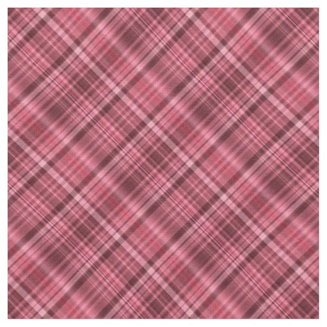 Tissu Nuances de tartan rouge (Fermer)