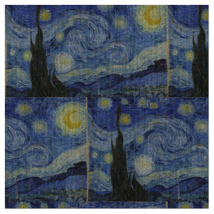 Tissu Nuit étoilée par Vincent Van Gogh