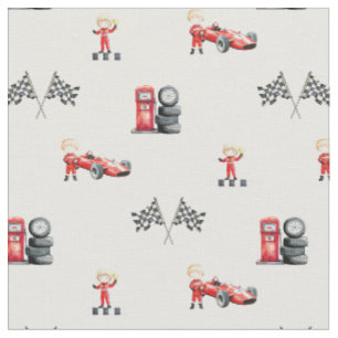 Tissu Nurserie garçon de formule de course f1