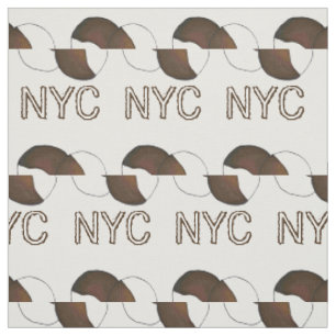 Tissu NYC New York City Iconic Noir et Blanc Cookie