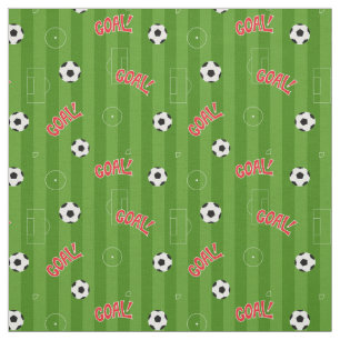 Tissu Objectif de terrain de football et bandes vertes