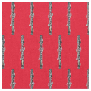 Tissu Oboe Music Musicien Salle Décor Rouge