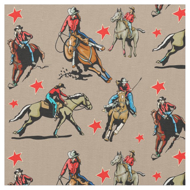 Tissu occidental de conception de chevaux (Fermer)