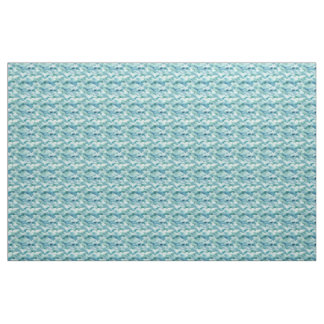 Tissu Ocean Waves aquarelle moderne mignon motif