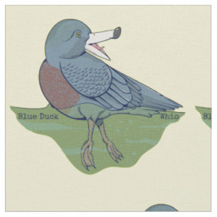 Tissu OISEAU Whio Blue Duck NZ