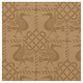 Tissu Oiseaux et noeuds de renouveau gothique