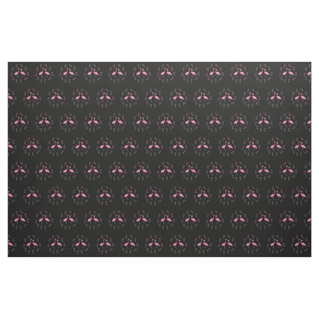 Tissu Oiseaux Flamants roses roses (Yard)