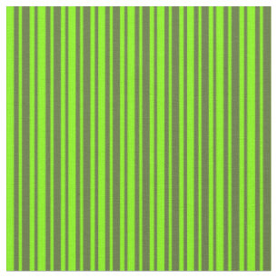 Tissu Olive foncé vert et Motif de rayures de Chartreuse