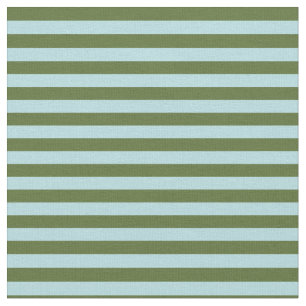 Tissu Olive foncé Vert et Poudre Bleu Lignes colorées