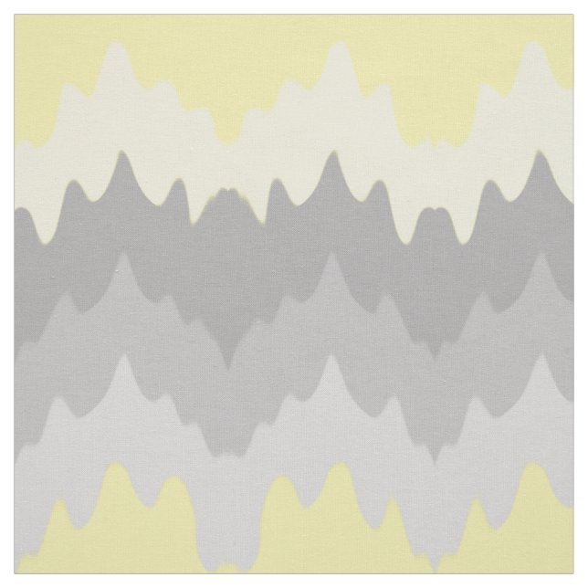 Tissu Ombre gris jaune Chevron Zigzag (Échantillon)