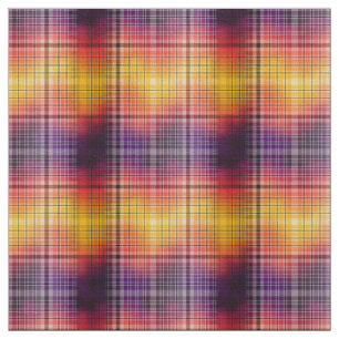 Tissu Ombre Plaid dans les couleurs du coucher de soleil
