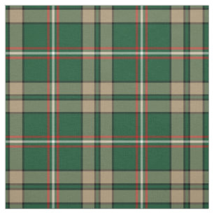 Tissu O'Neill Tartan Green et Tan Irish Plaid