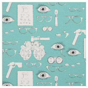 Tissu Optométriste Opticien Vintage