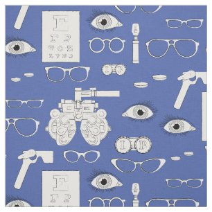 Tissu Optométriste Opticien Vintage