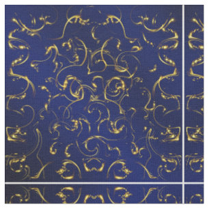 Tissu or bleu Tissu, coloré maison textile
