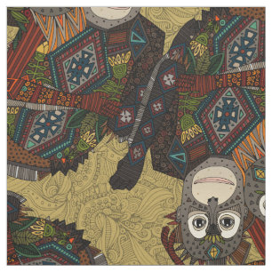 Tissu or d'orangs-outans
