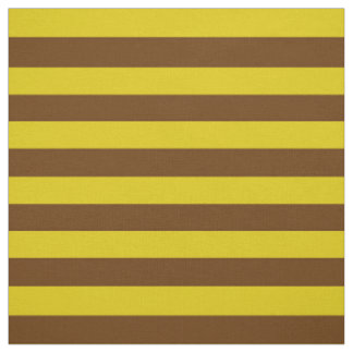 Tissu Or foncé, pied brun de Cocos, rayures