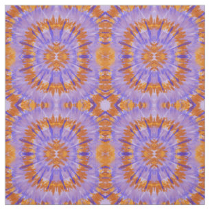 Tissu orange Abstrait et bleu