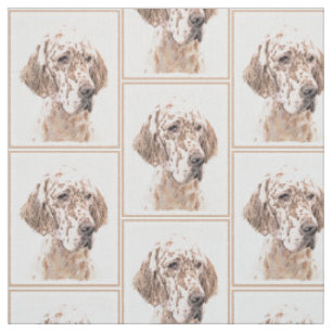 Tissu Orange Belton Painting Dog Art
