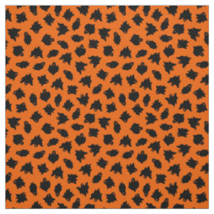 Tissu Orange Ghost Happy Halloween moderne