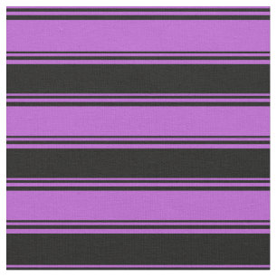 Tissu Orchidée et Motif de couleur noire