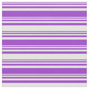 Tissu Orchidée foncée et lignes de couleur blanche