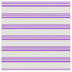 Tissu Orchidée foncée et Motif rayé blanc