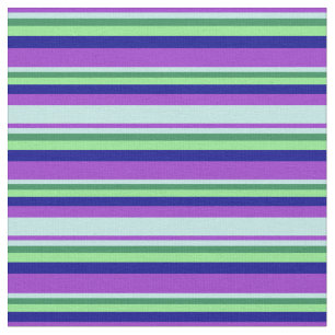 Tissu Orchidée foncée, Turquoise, Vert mer, Vert & Bleu