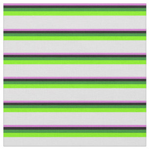 Tissu Orchidée, Noire, verte, verte et lavande