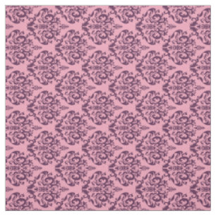 Tissu Orchidée pourpre gelée Damas