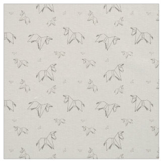 Tissu Origami âne en couleur lin