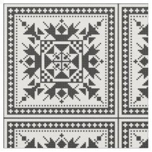 Tissu Original National Black cross-stitch art ornament