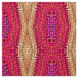 Tissu OUAH ! Coral rose Or jolie 3D