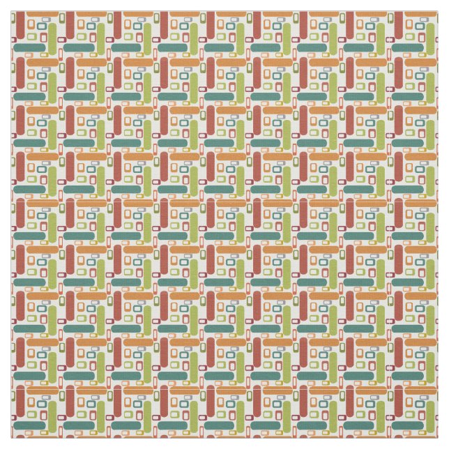 Tissu Ovales et rectangles (Échantillon)