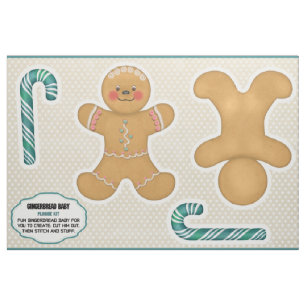Tissu Pain d'épices Bébé Coupe et coudre Kit Plushie Tis