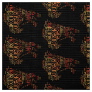 Tissu Paire de danse en tant que mots conception de nuag