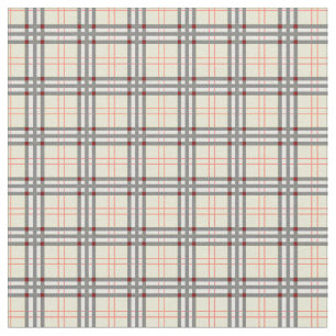 Tissu Pale jaune et rouge Tartan Plaid Motif