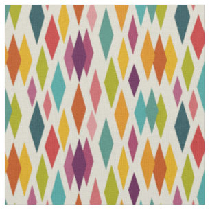 Tissu Palm Springs Diamonds Motif moderne du Moyen-sièc