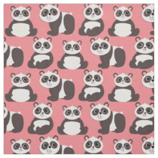 Tissu Panda Porte de mignons enfants
