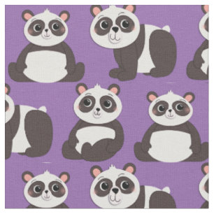 Tissu Panda Porte de mignons enfants