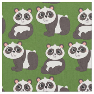 Tissu Panda Porte de mignons enfants