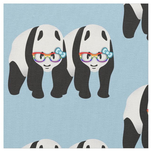 Tissu Pandas gay pride (Fermer)