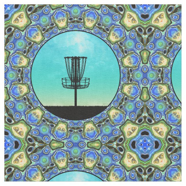 Tissu Panier Abstrait Disk Golf 5 (Fermer)